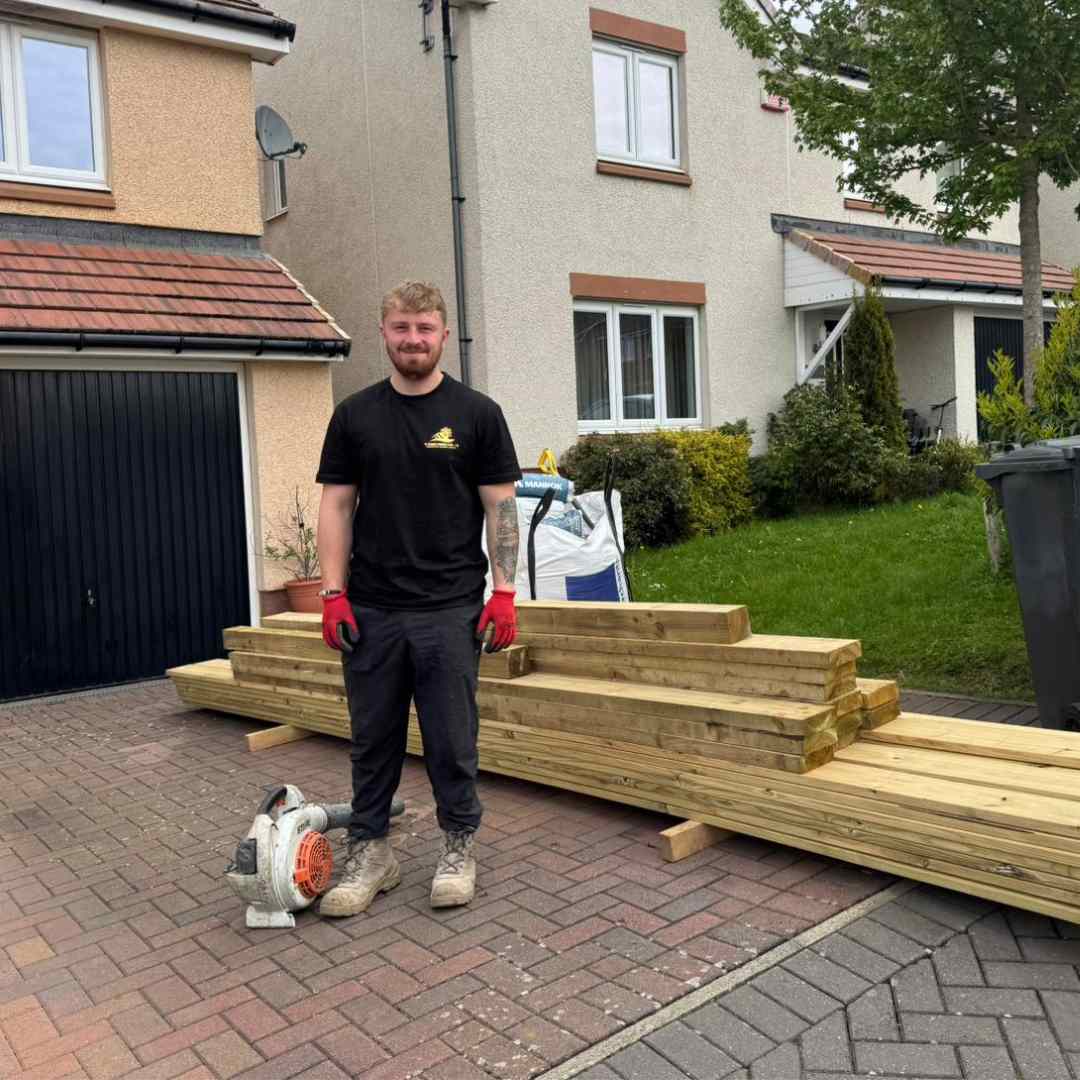 Landscaper West Lothian - Platinum Ground-Care Ltd at work